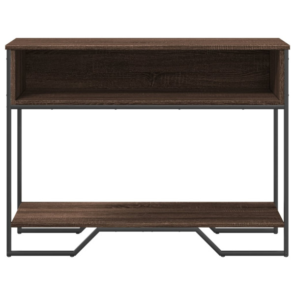 Mesa consola 100x35x74.5 cm derivados madeira carvalho castanho M 4