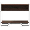 Mesa consola madera de ingeniería marrón roble 100x35x74.5 cm 4