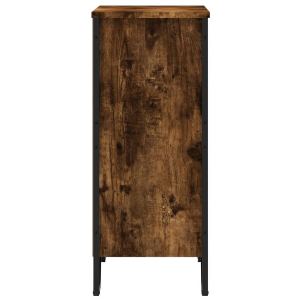 Estantería madera de ingeniería roble ahumado 80x31x74.5 cm M 5