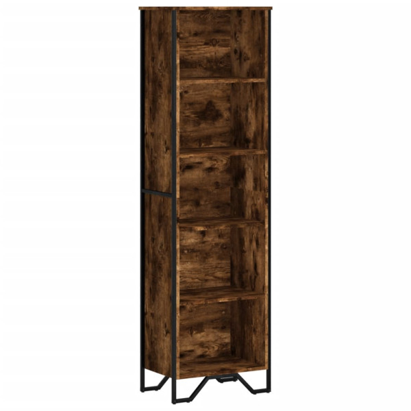 Estantería madera de ingeniería roble ahumado 50x31x169 cm M 2