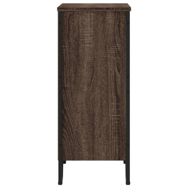 Estantería de madera de ingeniería marrón roble 80x31x74.5 cm M 5