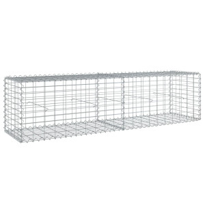 Cesta de gaviones con cubierta hierro galvanizado 200x50x50 cm H