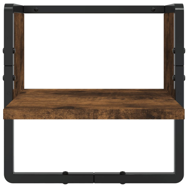 Estantes pared barras 4 pzas madera de ingeniería roble ahumado M 5