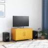 Mueble TV acero laminado en frío amarillo mostaza 68x39x43.5 cm 3