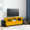 Mueble para TV acero laminado en frío amarillo 100.5x39x43.5 cm 3