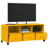 Móvel de TV 100.5x39x43.5 cm aço amarelo mostarda 5