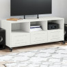 Móvel de TV 100.5x39x43.5 cm aço branco 1