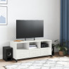 Mueble para TV acero laminado en frío blanco 100.5x39x43.5 cm 3