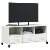 Móvel de TV 100.5x39x43.5 cm aço branco 4