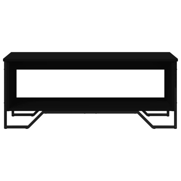 Mesa de centro madera de ingeniería negro 100x51x40 cm M 5