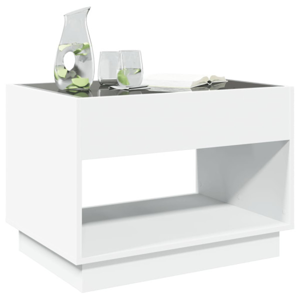 Mesa de centro con Infinity LED blanco 70x50x50 cm M 4