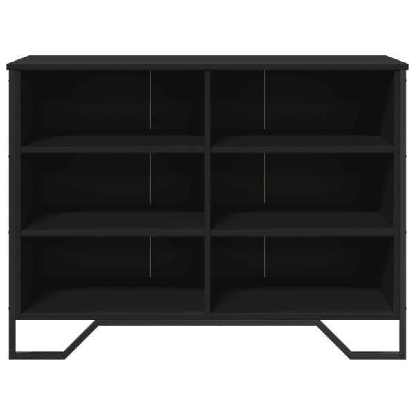 Aparador madera de ingeniería negro 101x35.5x74.5 cm M 4