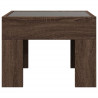 Mesa de cabeceira c/ LED Infinity 40x40x30 cm carvalho castanho 4