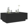 Mesa de centro luzes LED Infinity 116x69x40 cm preto 1
