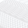 Colchão de espuma 90x210 cm 7 zonas dureza 20 ILD branco 5
