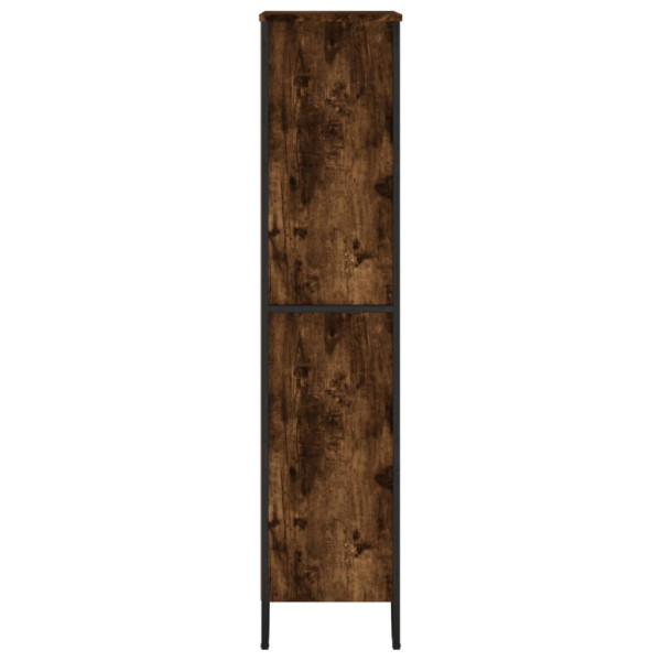 Estantería madera de ingeniería roble ahumado 80x31x137.5 cm M 5