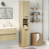 Armario de baño madera ingeniería roble Sonoma 32x34x188.5 cm 1