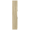 Armario de baño madera ingeniería roble Sonoma 32x34x188.5 cm 5