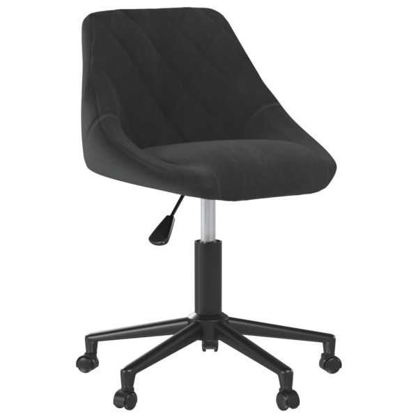 Silla de oficina giratoria de terciopelo negro M 2