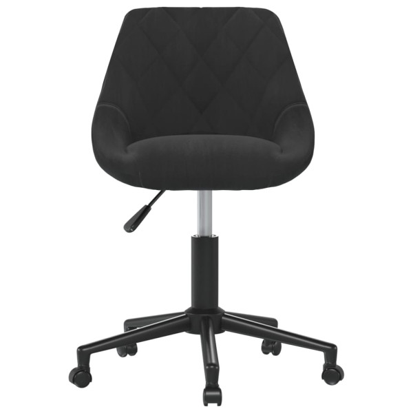 Silla de oficina giratoria de terciopelo negro M 3