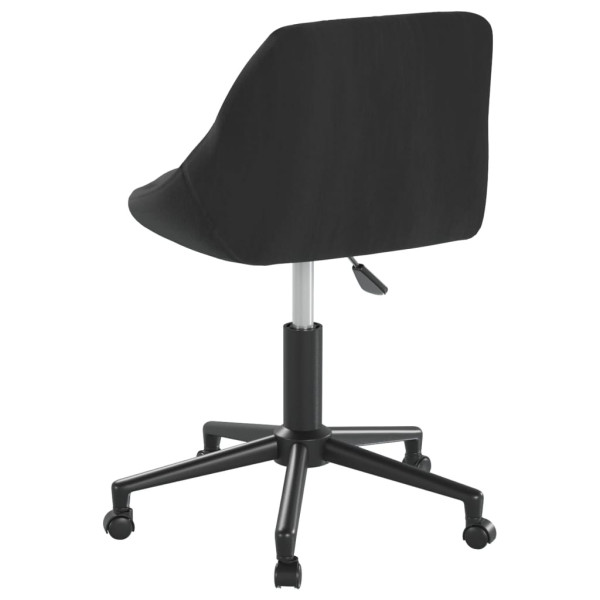 Silla de oficina giratoria de terciopelo negro M 5