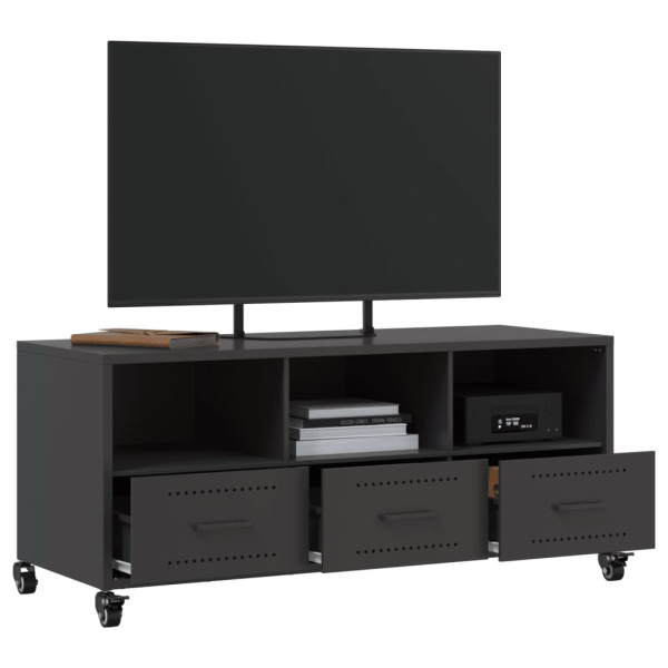 Mueble para TV acero laminado en frío negro 100.5x39x43.5 cm M 5