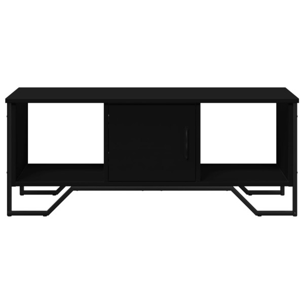 Mesa de centro madera de ingeniería negro 100x51x40 cm M 5