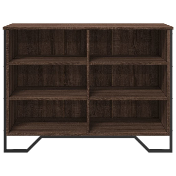 Aparador madera de ingeniería roble marrón 101x35.5x74.5 cm M 4