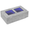 Mesa de centro luzes LED Infinity 116x69x40 cm cinzento cimento 3