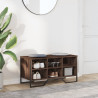 Zapatero de madera de ingeniería marrón roble 90x38x45.5 cm 3
