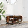 Zapatero de madera de ingeniería roble ahumado 90x38x45.5 cm 3