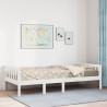 Cama para niños sin colchón madera maciza pino blanca 80x200 cm 1