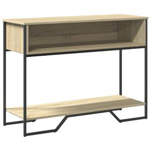 Mesa consola 100x35x74.5cm derivados de madeira carvalho sonoma H