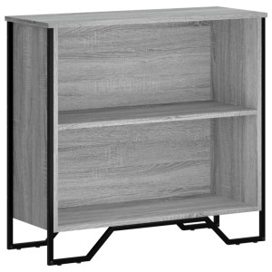 Estantería madera de ingeniería gris Sonoma 80x31x74.5 cm H
