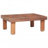 Mesa de centro de madera maciza reciclada 60x45x23 cm 1