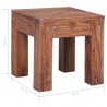 Mesa de centro de madera maciza reciclada 30x30x30 cm 5