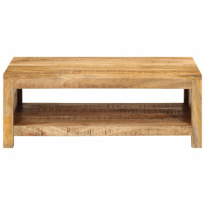 Mesa de centro de madera maciza mango 80x55x30 cm H