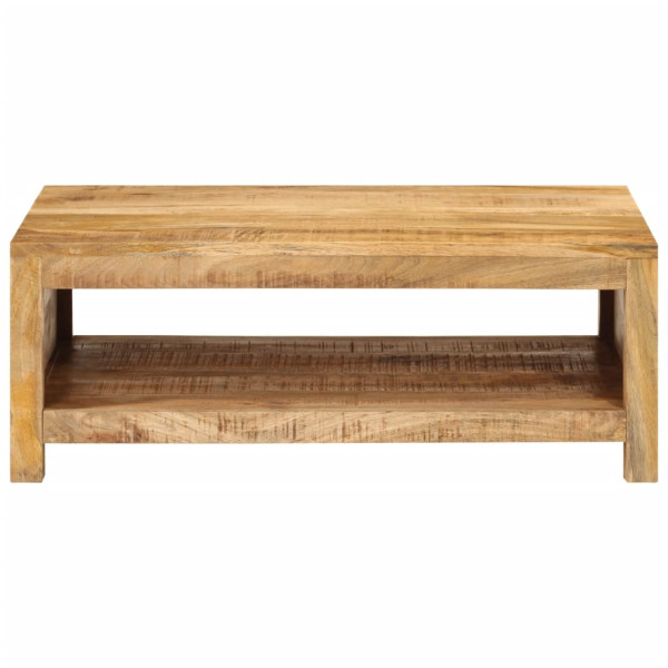 Mesa de centro de madera maciza mango 80x55x30 cm M 2