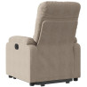 Sillón eléctrico reclinable elevable tela microfibra gris taupe 4