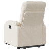 Sillón reclinable elevable tela de microfibra beige 4