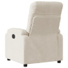 Sillón reclinable eléctrico tela de microfibra beige 4