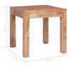 Mesa de centro de madera maciza reciclada 53x50x50 cm 5