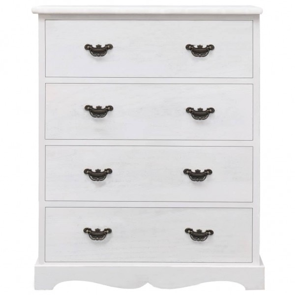 Cajonera de madera blanca 60x30x75 cm M 3