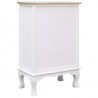 Cômoda de madeira branca 50x30x80 cm 5