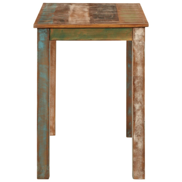 Mesa de jantar 110x55x76 cm madeira recuperada maciça M 3