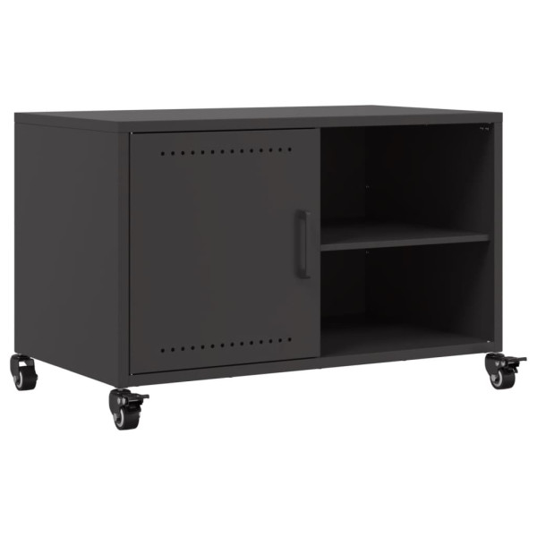 Mueble para TV acero laminado en frío negro 68x39x43.5 cm M 2