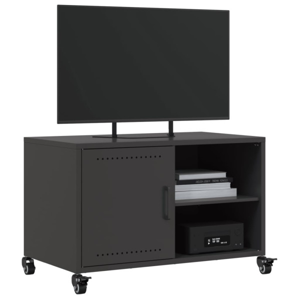 Mueble para TV acero laminado en frío negro 68x39x43.5 cm M 4