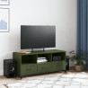 Móvel de TV 100.5x39x43.5 cm aço verde-azeitona 3