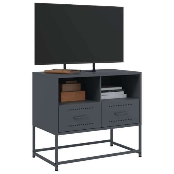 Mueble para TV de acero gris antracita 68x39x60.5 cm M 5
