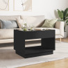 Mesa de centro luzes LED Infinity 70x50x50 cm preto 3